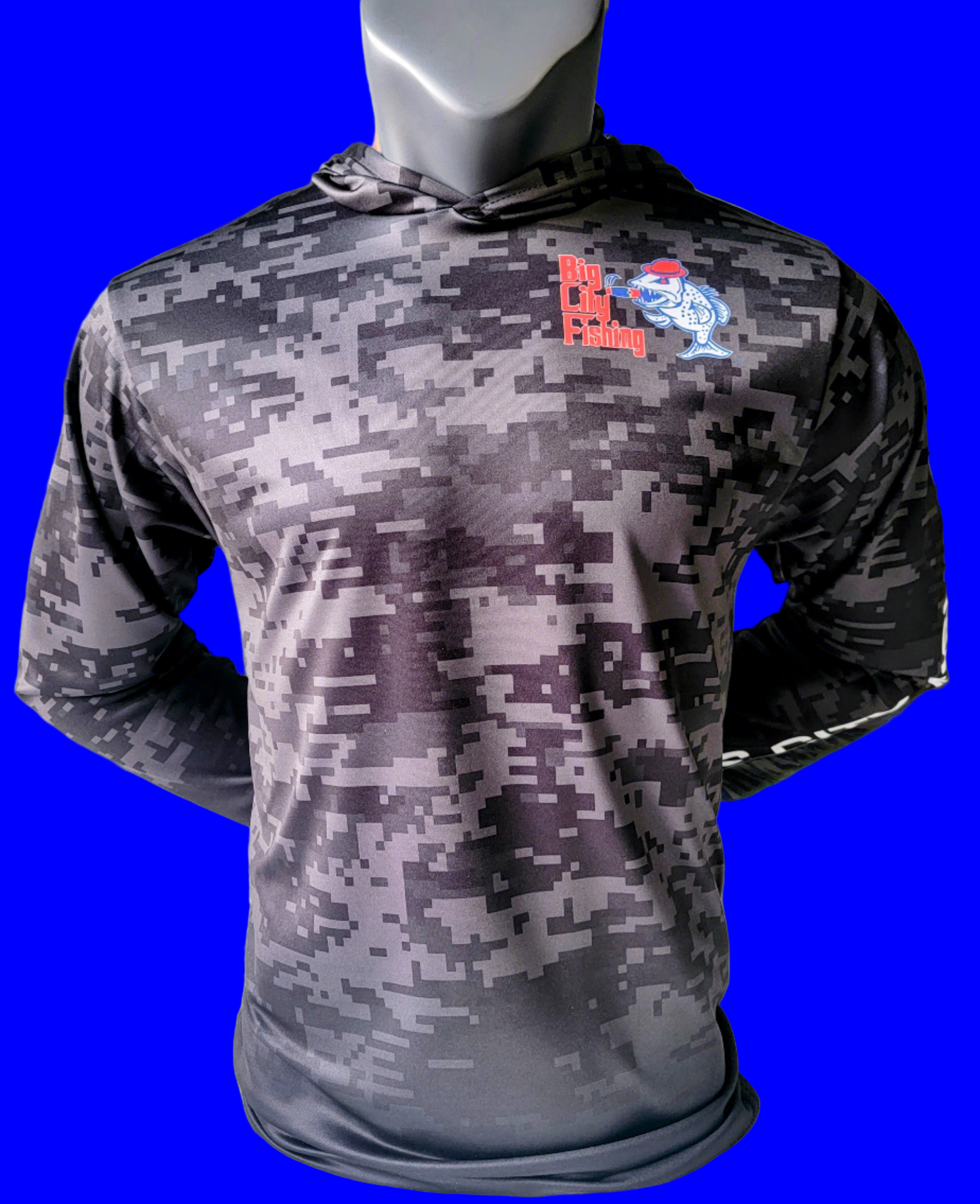 P4- Custom Performance Hoodie SPF-35 Grey Camo