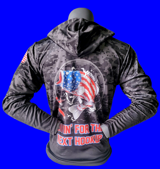 P4- Custom Performance Hoodie SPF-35 Grey Camo