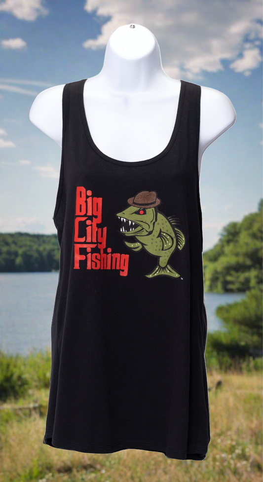 T-1 Ladies Black Tank Top (No Cigar)