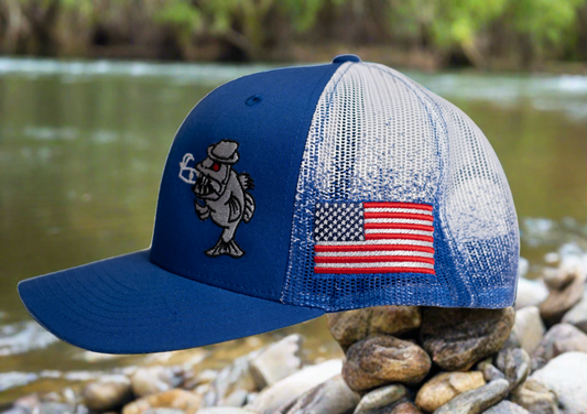 C-10 Richardson Printed Mesh Back Trucker Cap - OMBRE- 112pm