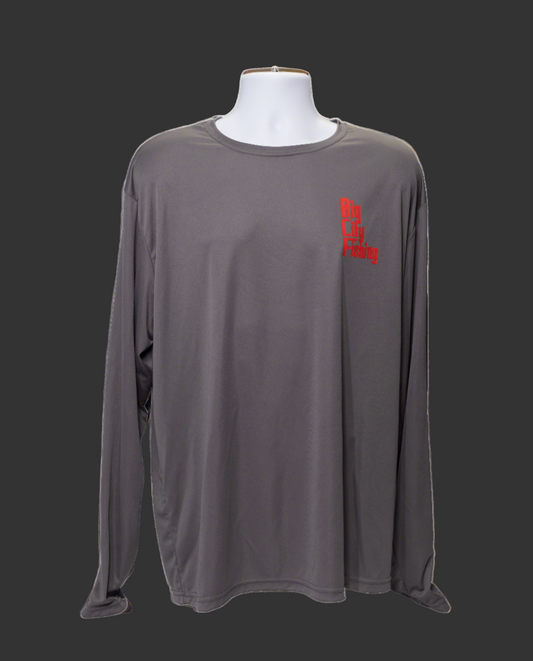 P-2 Grey Long Sleeve Performance Shirt SPF 35
