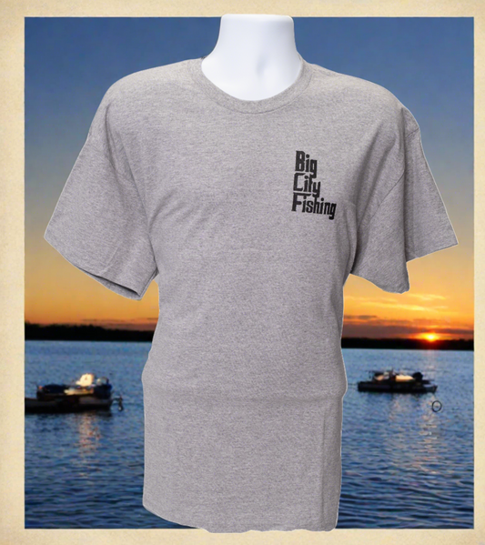 S-3 Gildan 50/50 Pre- Shrunk T-Shirt Swimmin With The Fishes