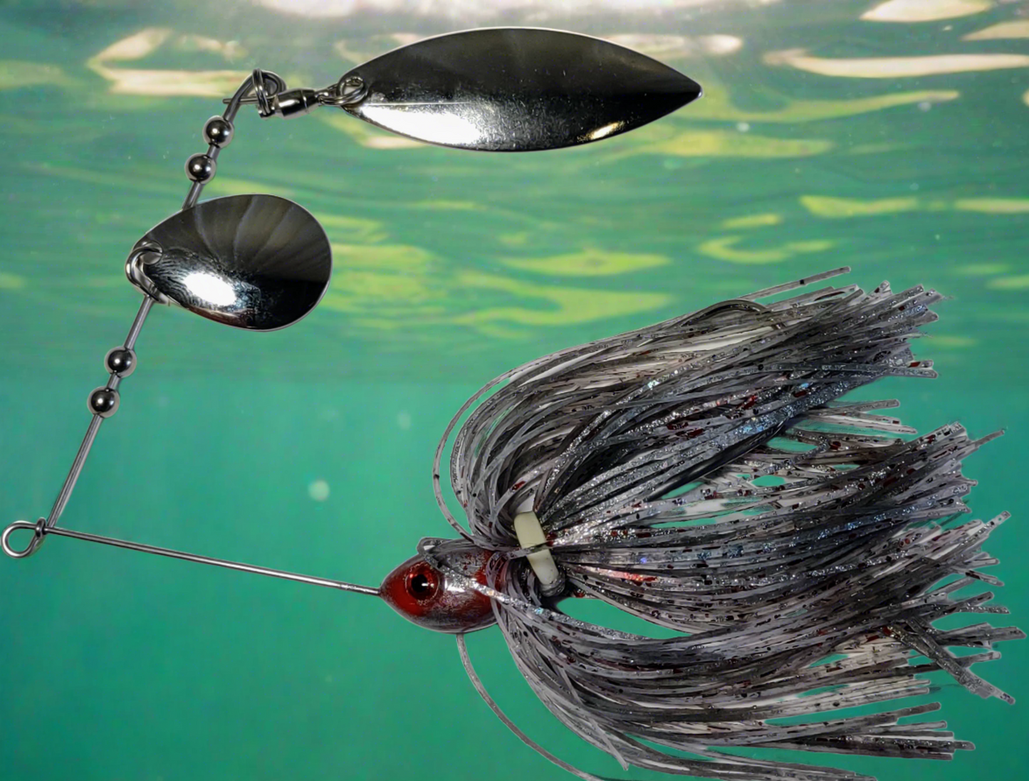 SB-4 Slasher Bleeding Silver Shad - Spinnerbait 3/8oz.