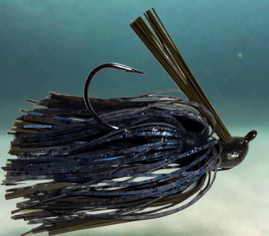 AJ-5 Arky Jig - Green Pumpkin/Blue Flash