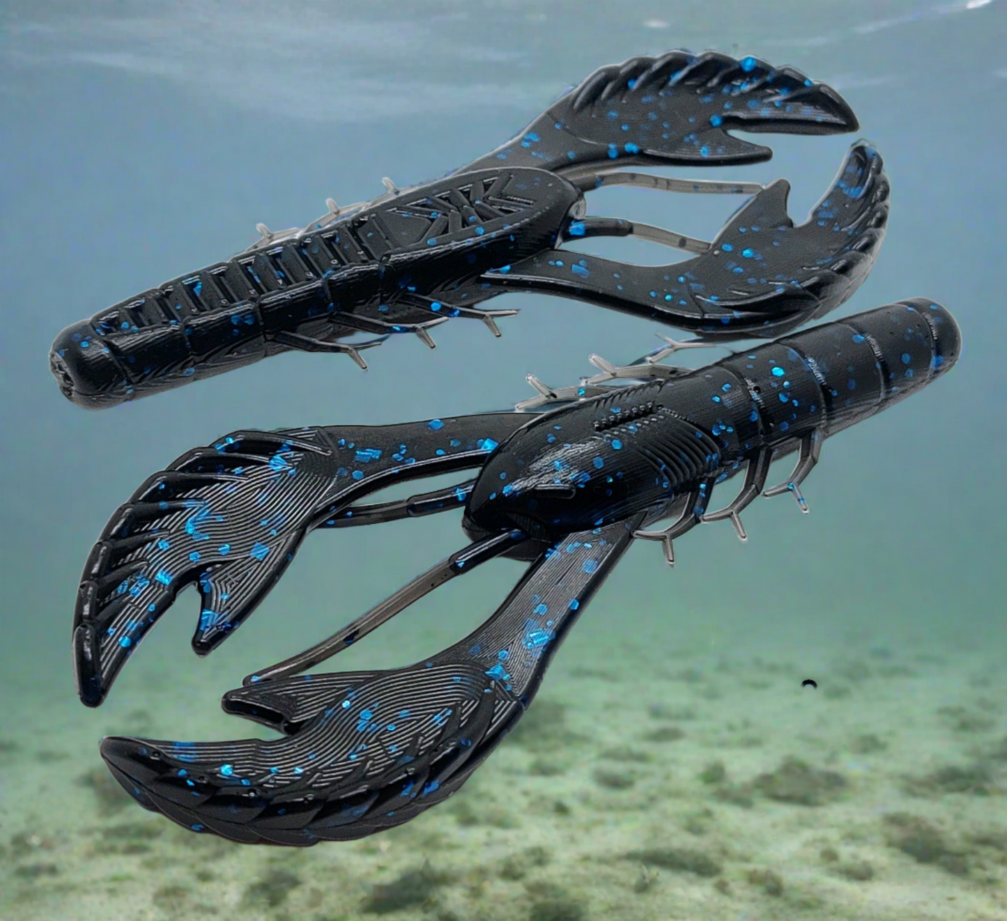 Craw-11 Black & Blue 4" Craw 8 Pack