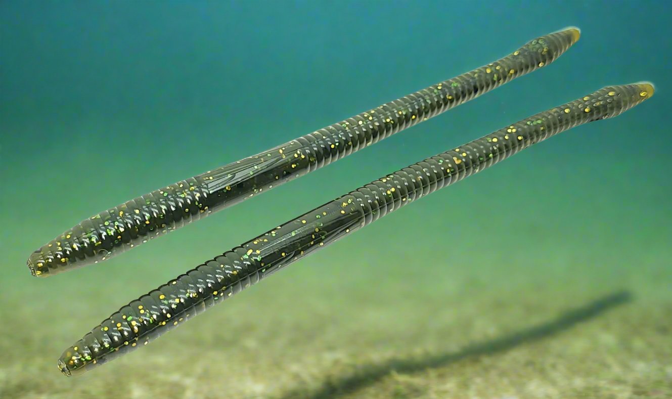 FW-4 F Ness Worm 6.25" 8 pack Magic Emerald