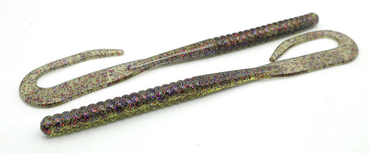 RB-1 Ribbon Tail Worm 8" Tennessee Candy 8pk.
