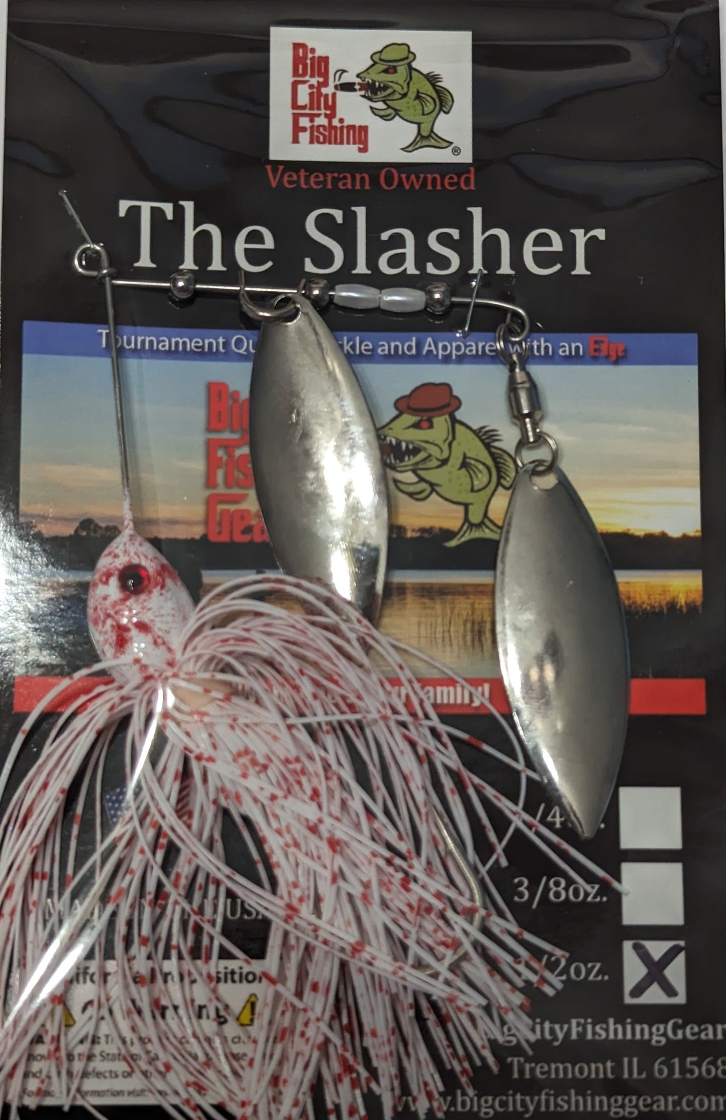 SB-3 Bleeding Shad Double Willow Nickle/Nickle