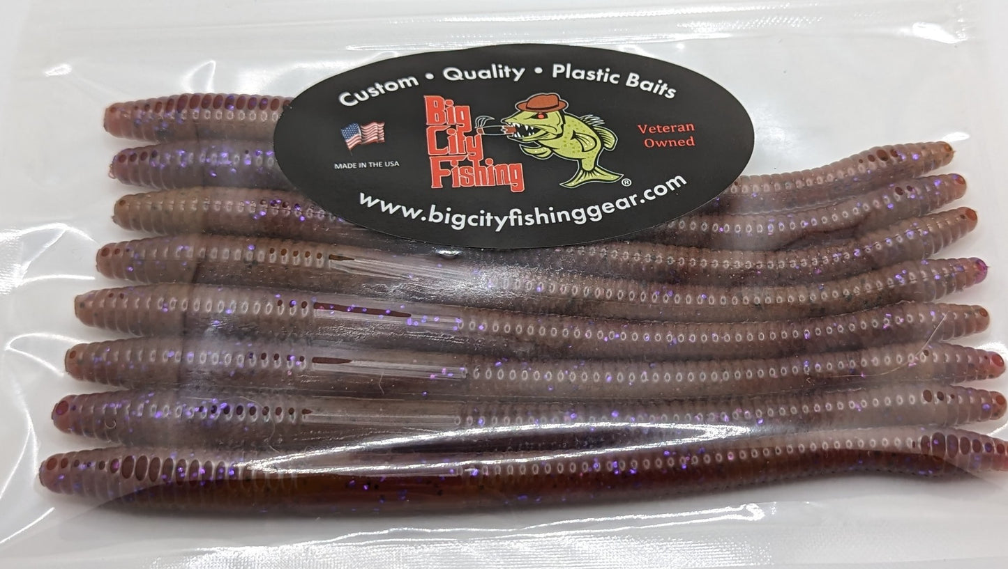 FW-2 F Ness Worm PBJ 6.25" 8 Pack