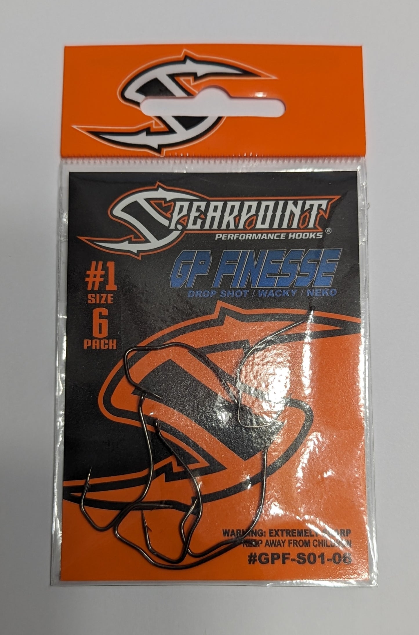 Spearpoint Performance Hooks - 6 pack GP Finesse