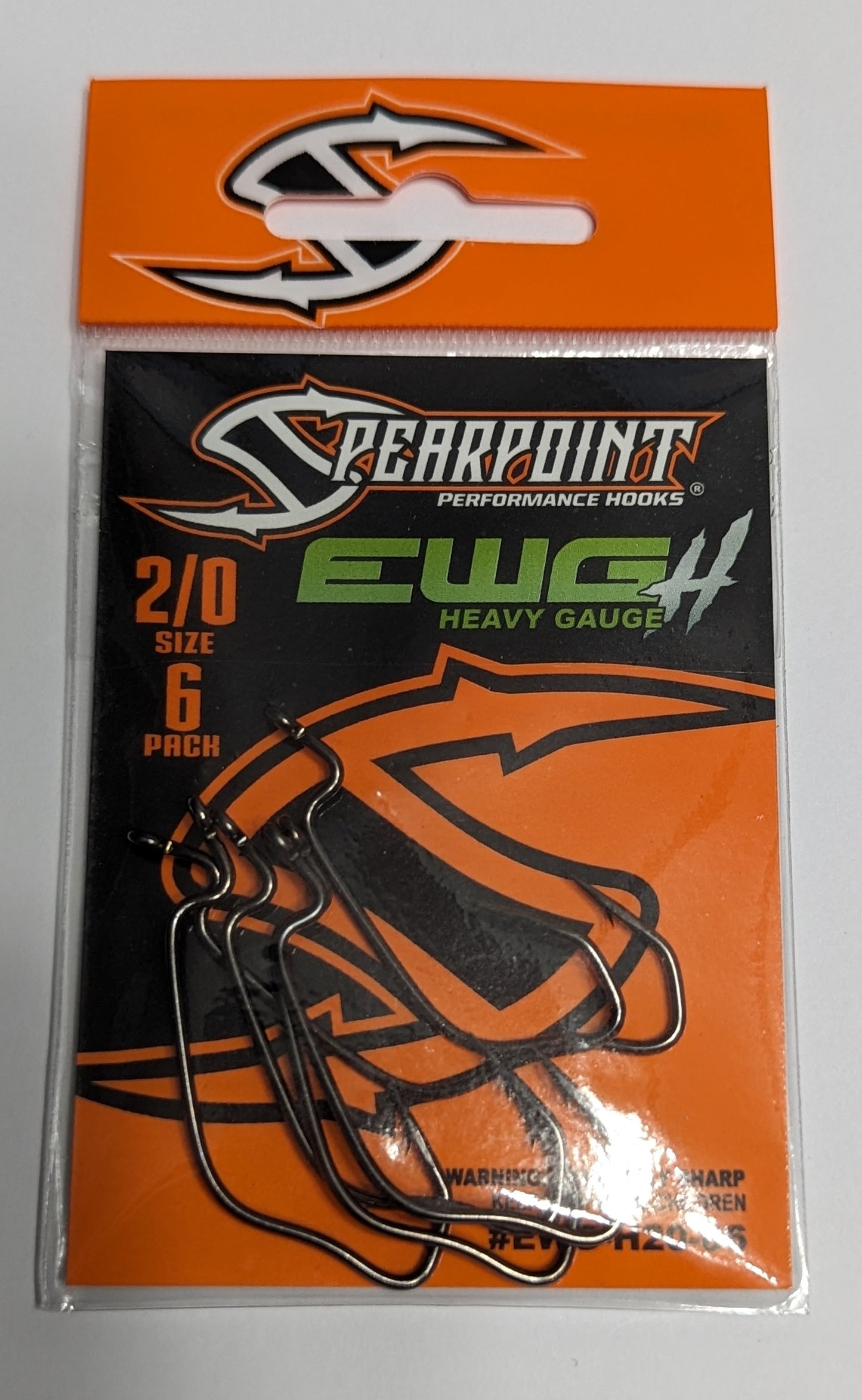 Spearpoint Performance Hooks - EWG 6 pack Heavy Gauge
