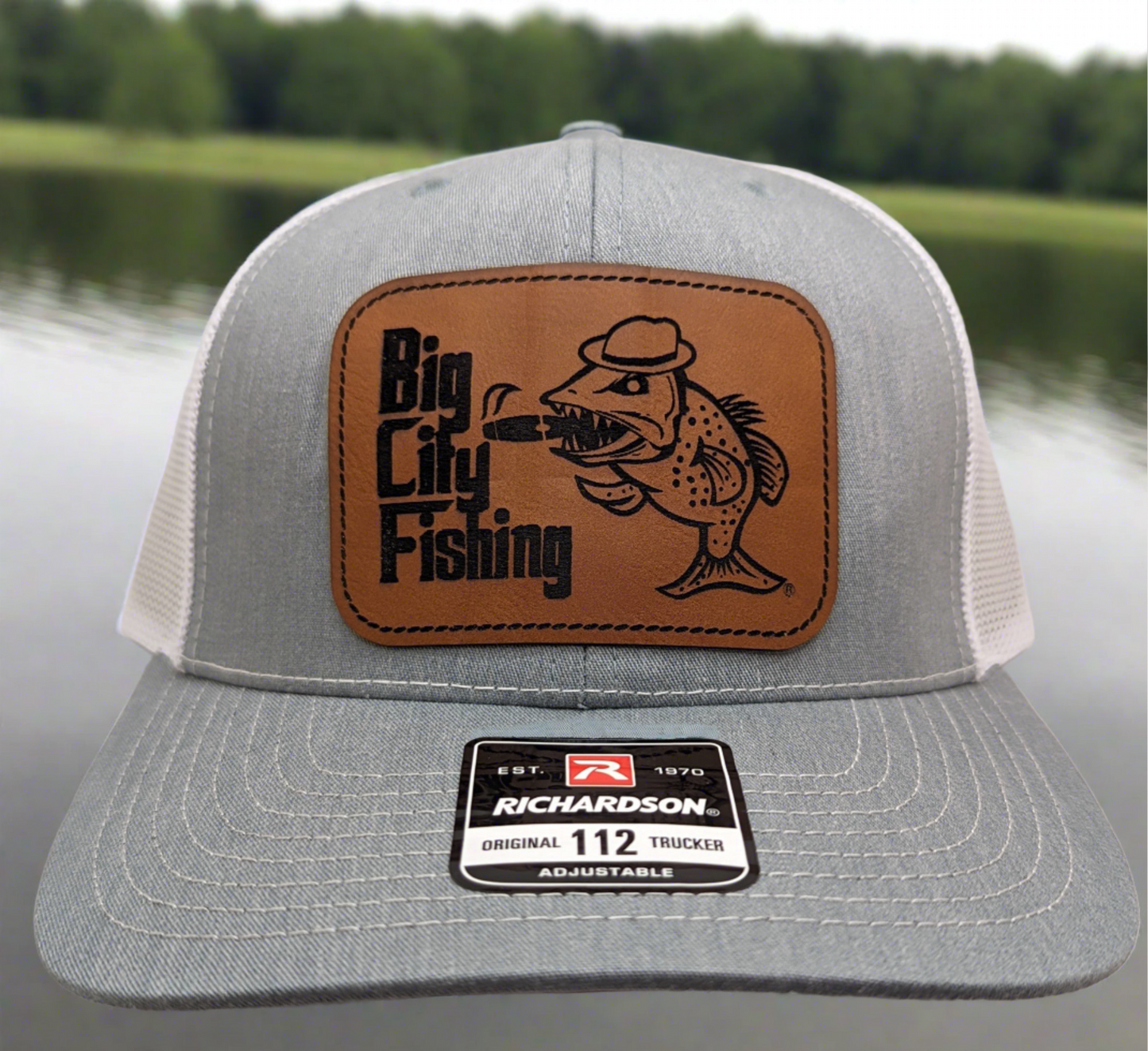 C20- Richardson 112 Patched Hat Heather/White