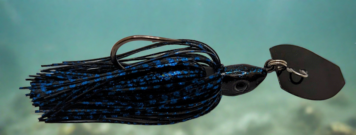 SD-11 Shakedown 3/8oz. Vibrating Jig Black & Blue