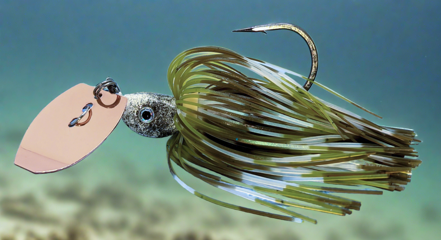 SD-14 Shakedown Baby Bass/Gold Blade 3/8oz & 1/2oz.