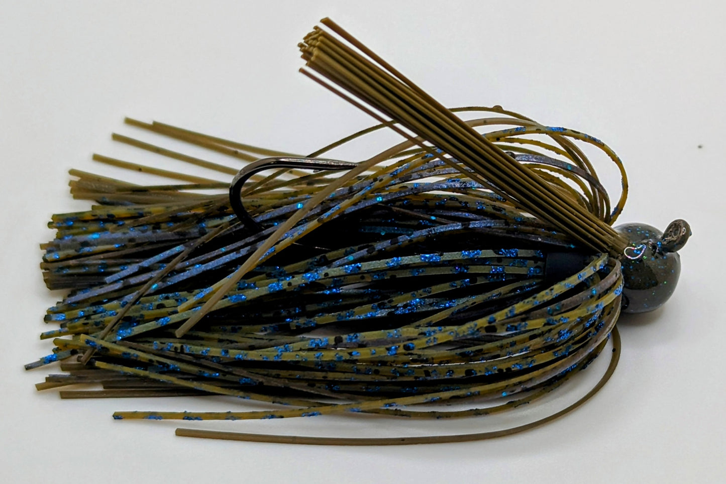 BJ-4 Ball Jig Green Pumpkin/ Blue Flash 1/4oz.