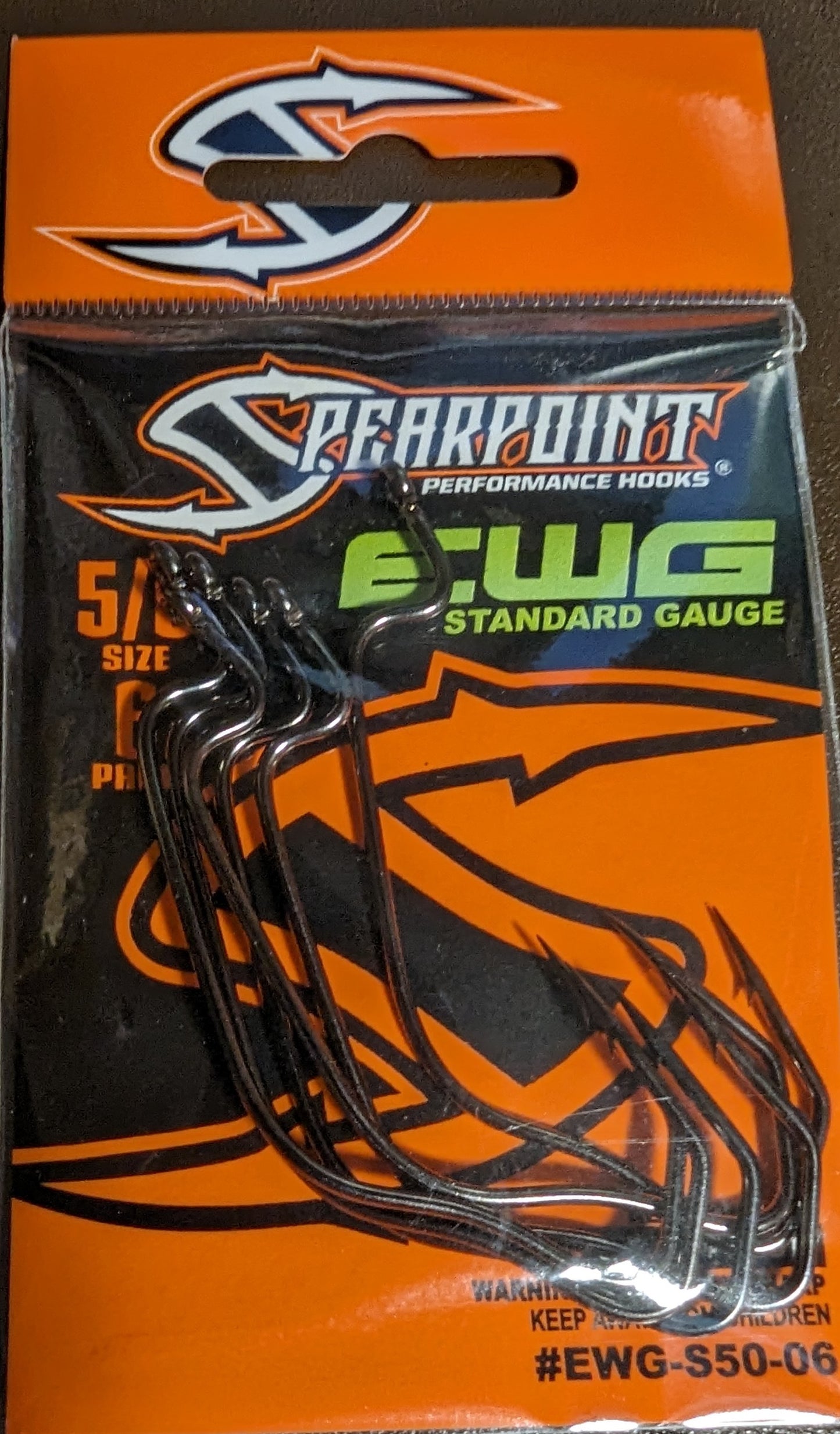 Spearpoint Performance Hooks - EWG 6 pack Heavy Gauge