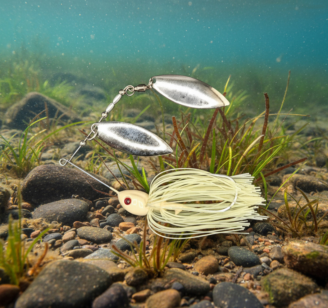 SB-22 Slasher Spinnerbait - Bone Flasher