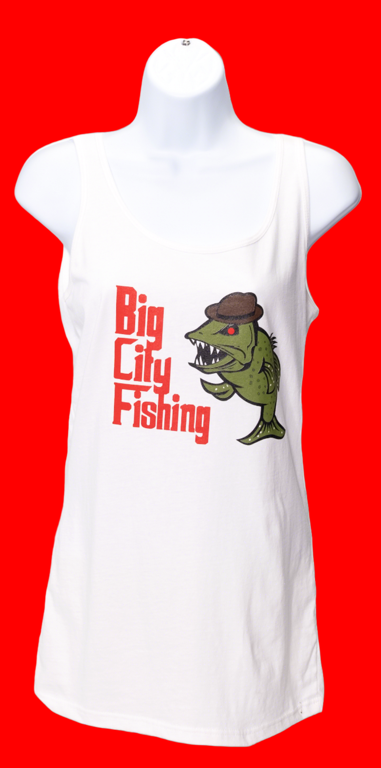 T-2 Ladies White Tank Top (No Cigar)