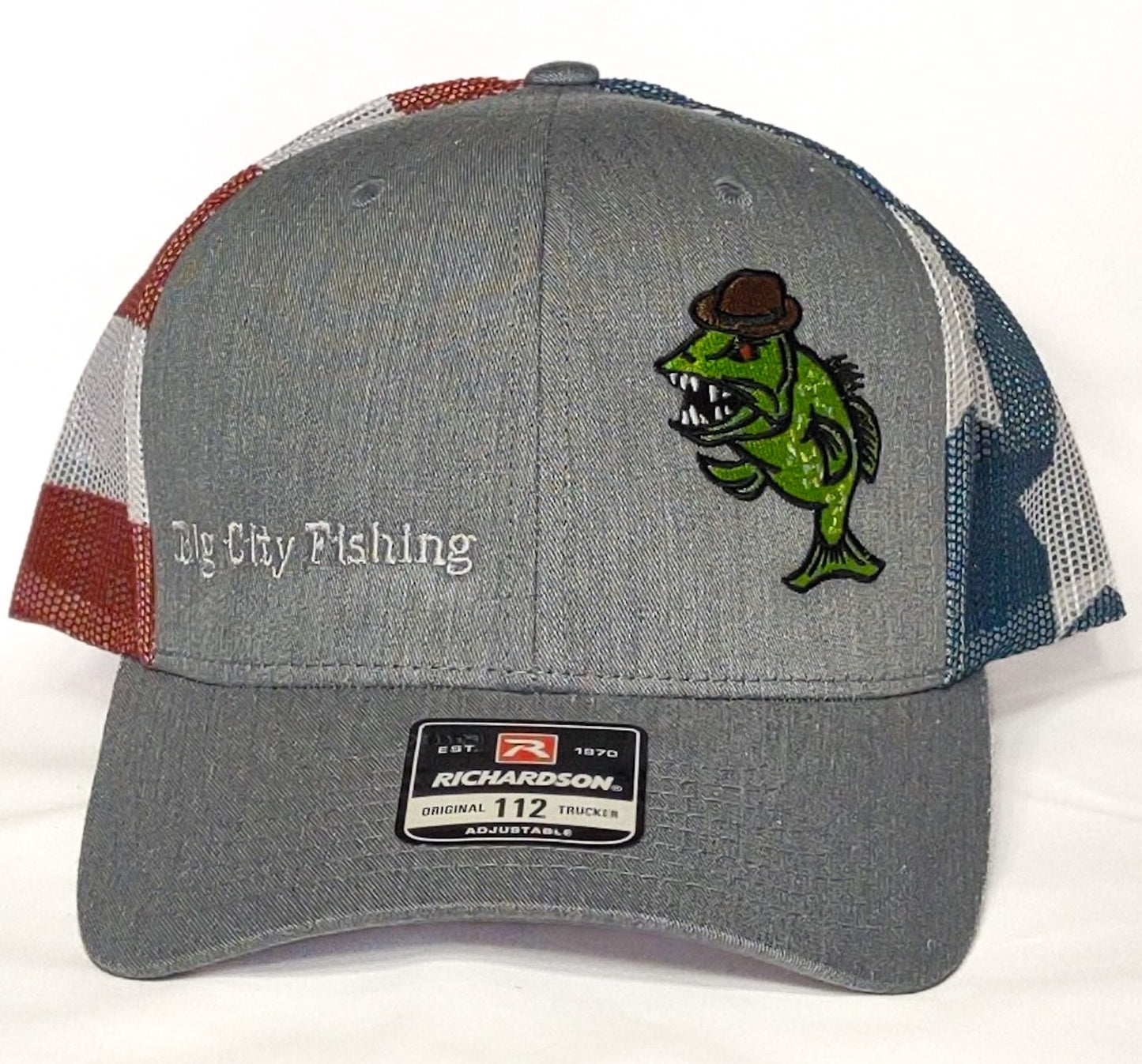 C-12 Richardson Printed Mesh American Flag Hat