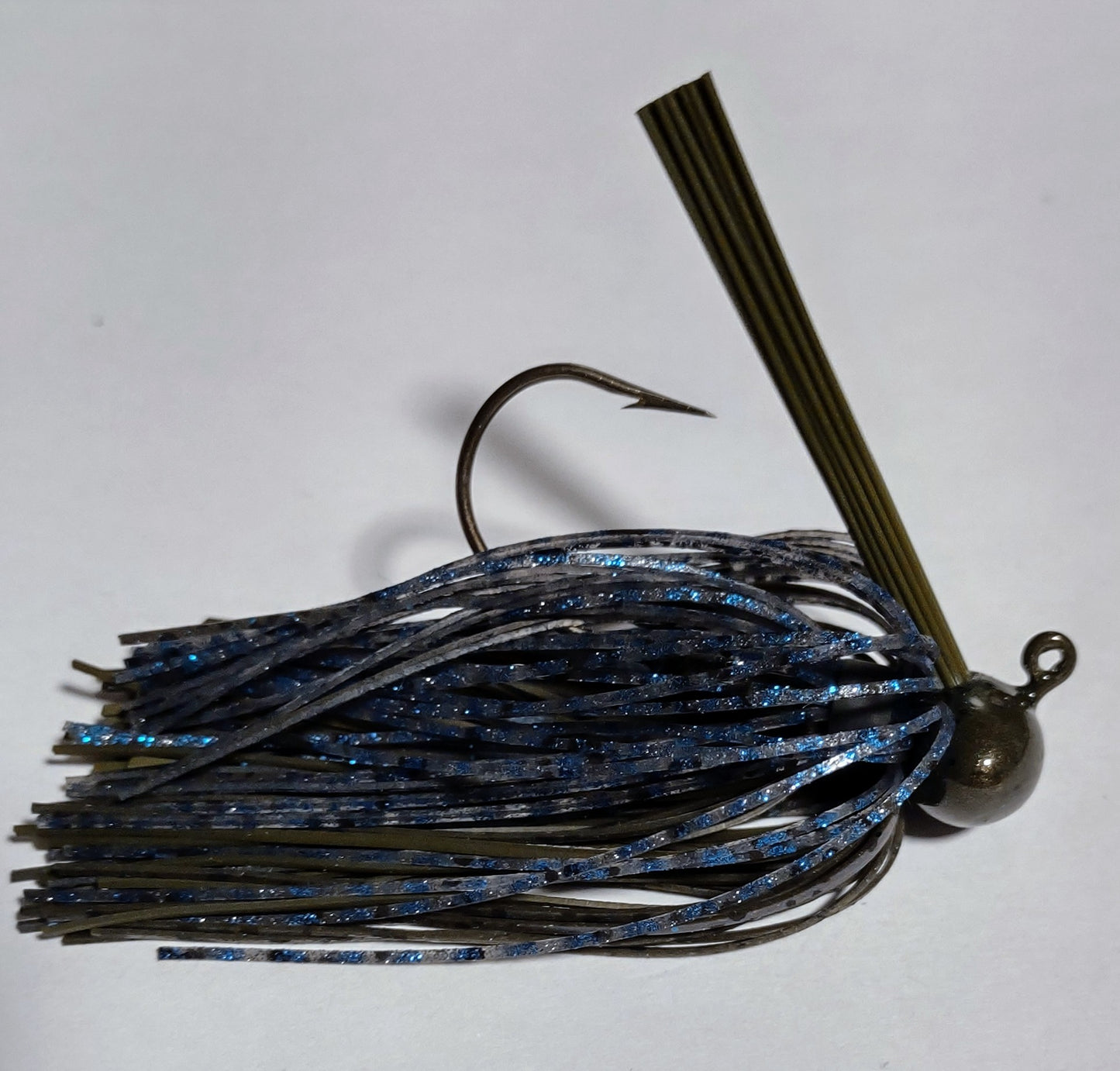 FJ-1 Football Jig - Green Pumpkin/Blue Flash 3/8oz. & 1/4oz