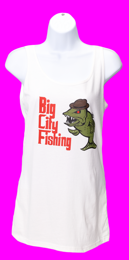 T-2 Ladies White Tank Top (No Cigar)