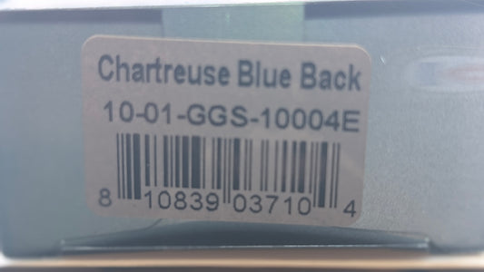 GCB-5 Googan Flat Banger Chartreuse Blue Back