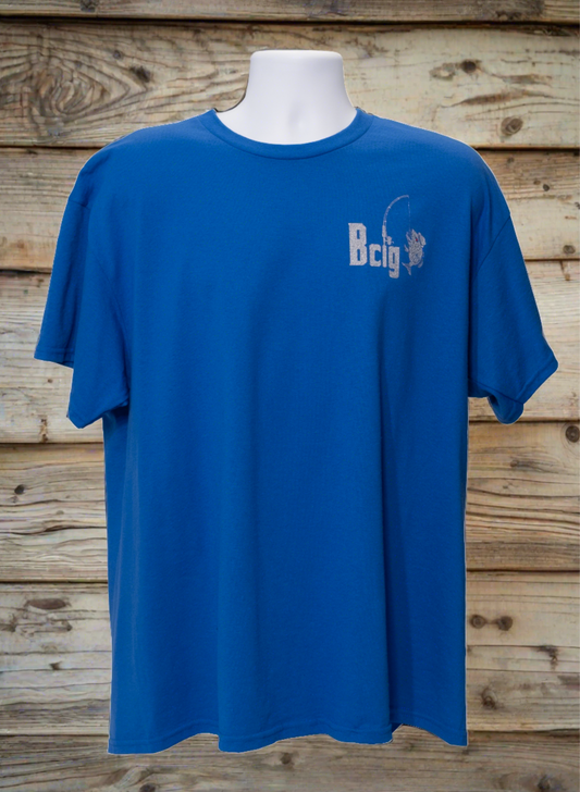 S-4 Gildan Dry Blend Blue short sleeve shirt