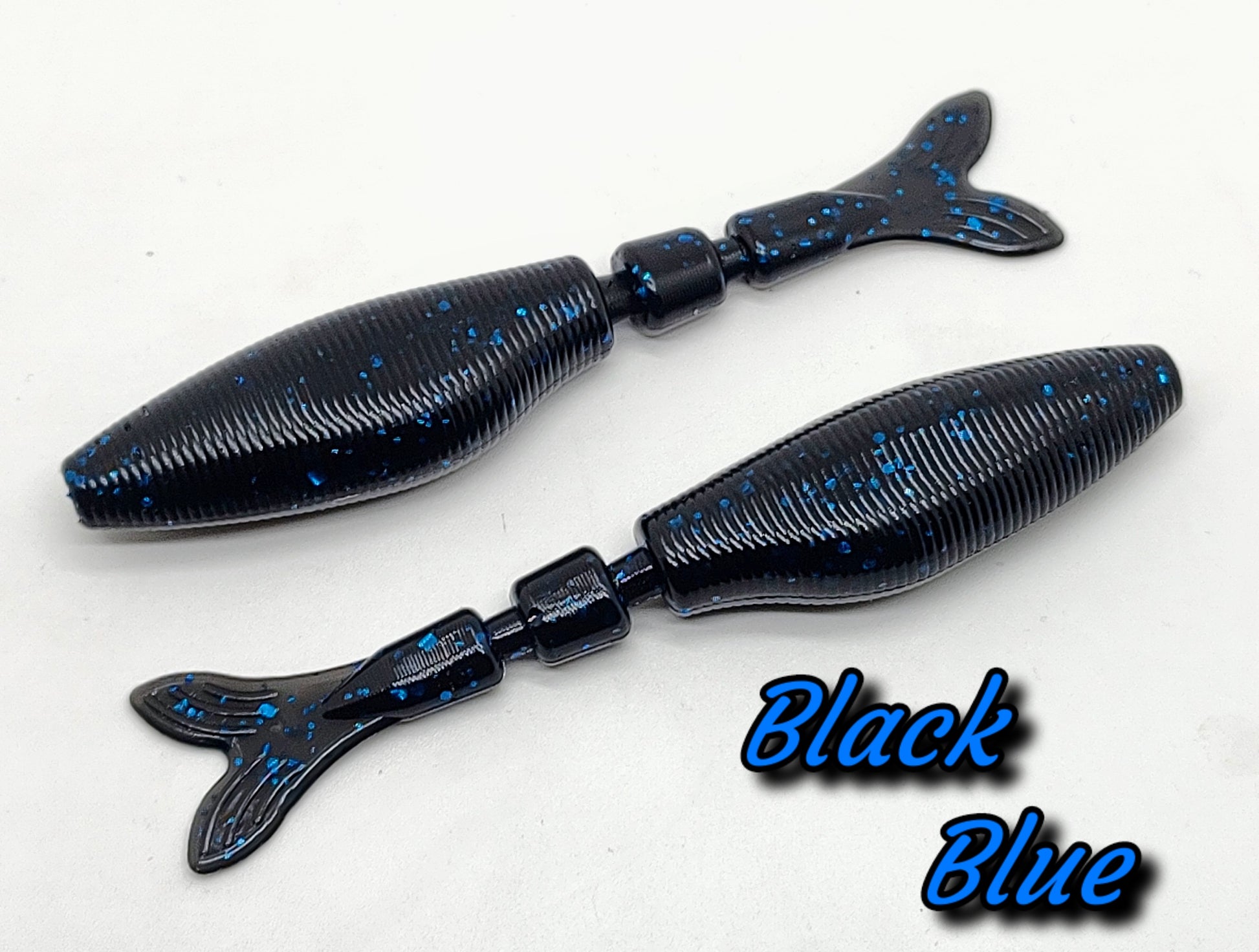 CS-4 Chatter Shad Black & Blue 8 pack – Big City Fishing Gear, LLC