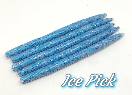 SW-8 Stick Worm 5" Ice Pick 8 Pack