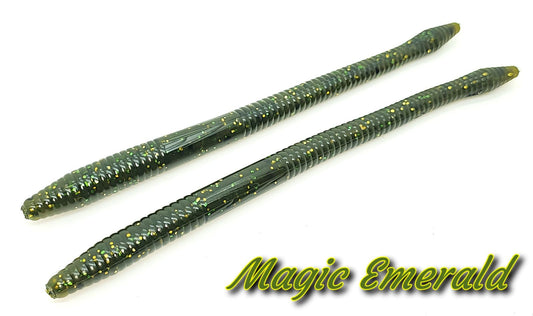FW-4 F Ness Worm 6.25" 8 pack Magic Emerald
