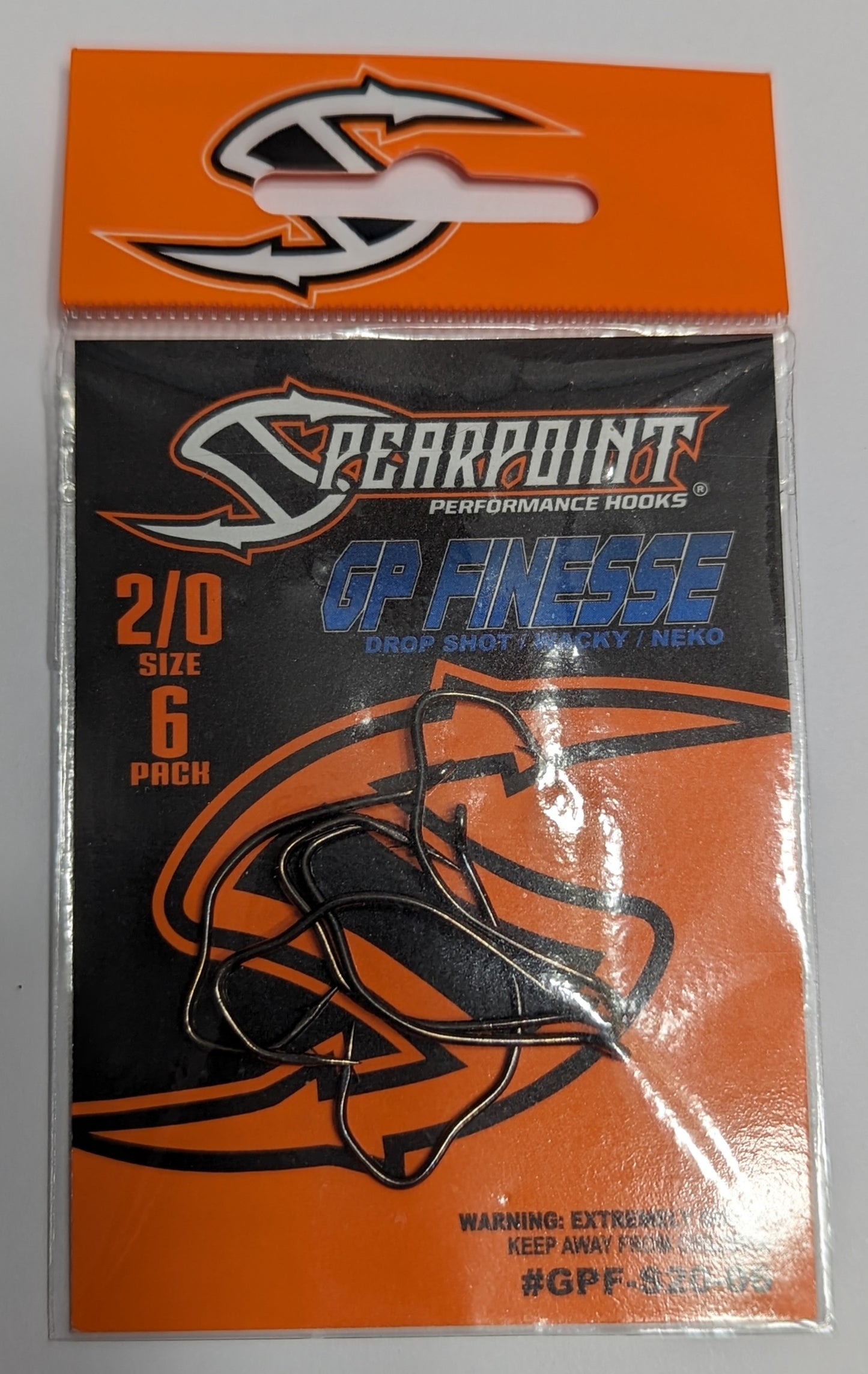 Spearpoint Performance Hooks - 6 pack GP Finesse