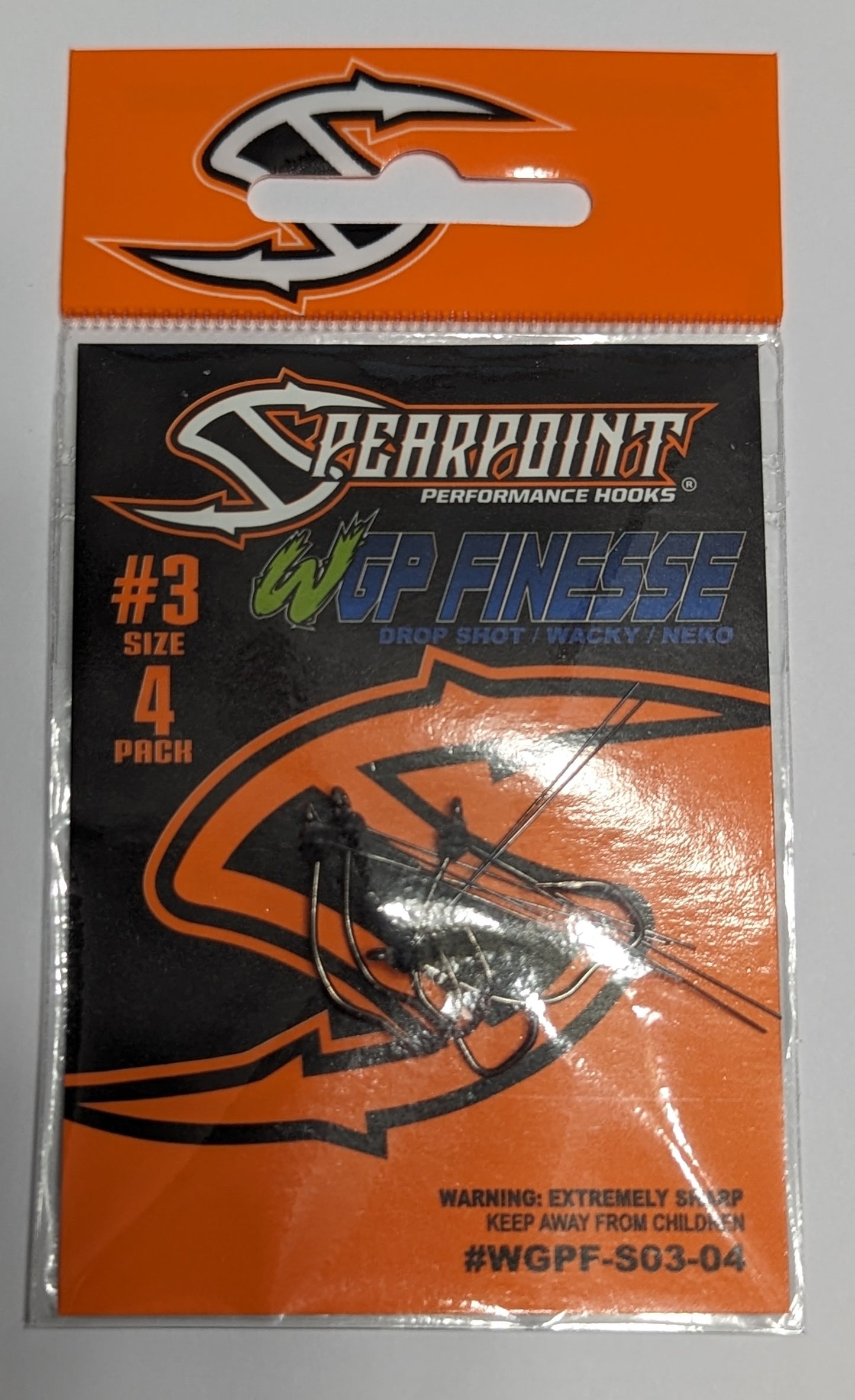 Spearpoint Performance Hooks Weedless Finesse 4 Pack