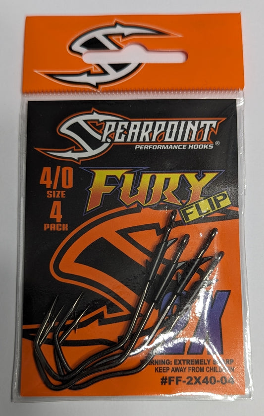 Spearpoint Performance Hooks - Fury Flip 4/0 4 pack
