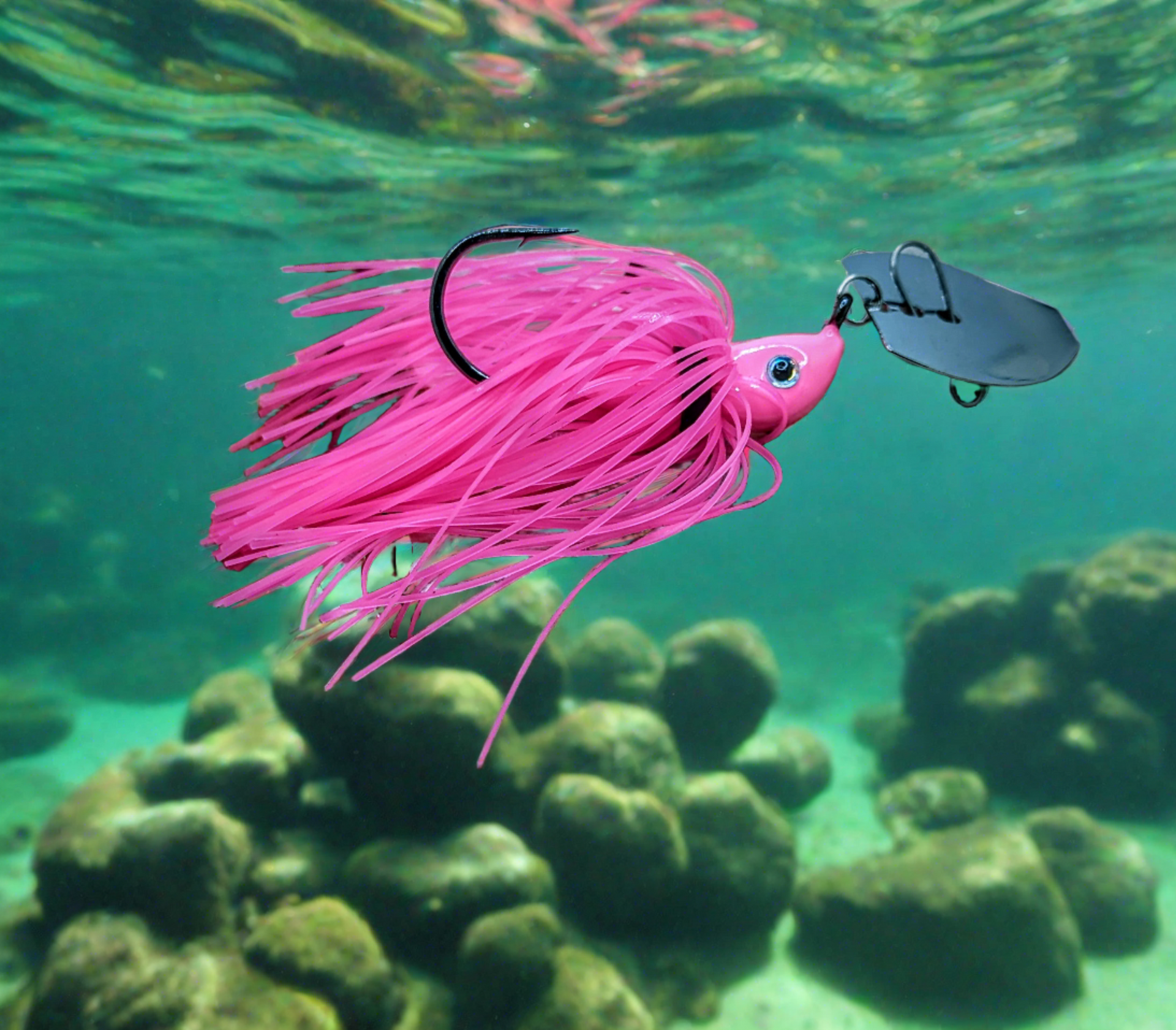 SD-18 Shakedown Vibrating Jig Hot Pink 3/8oz. – Big City Fishing