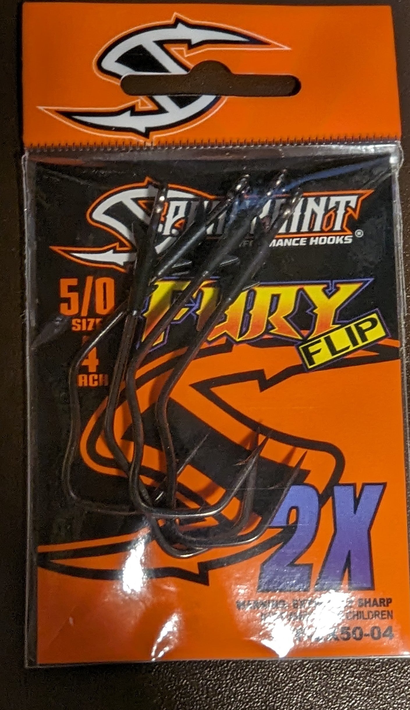 Spearpoint Performance Hooks - Fury Flip 4 pack