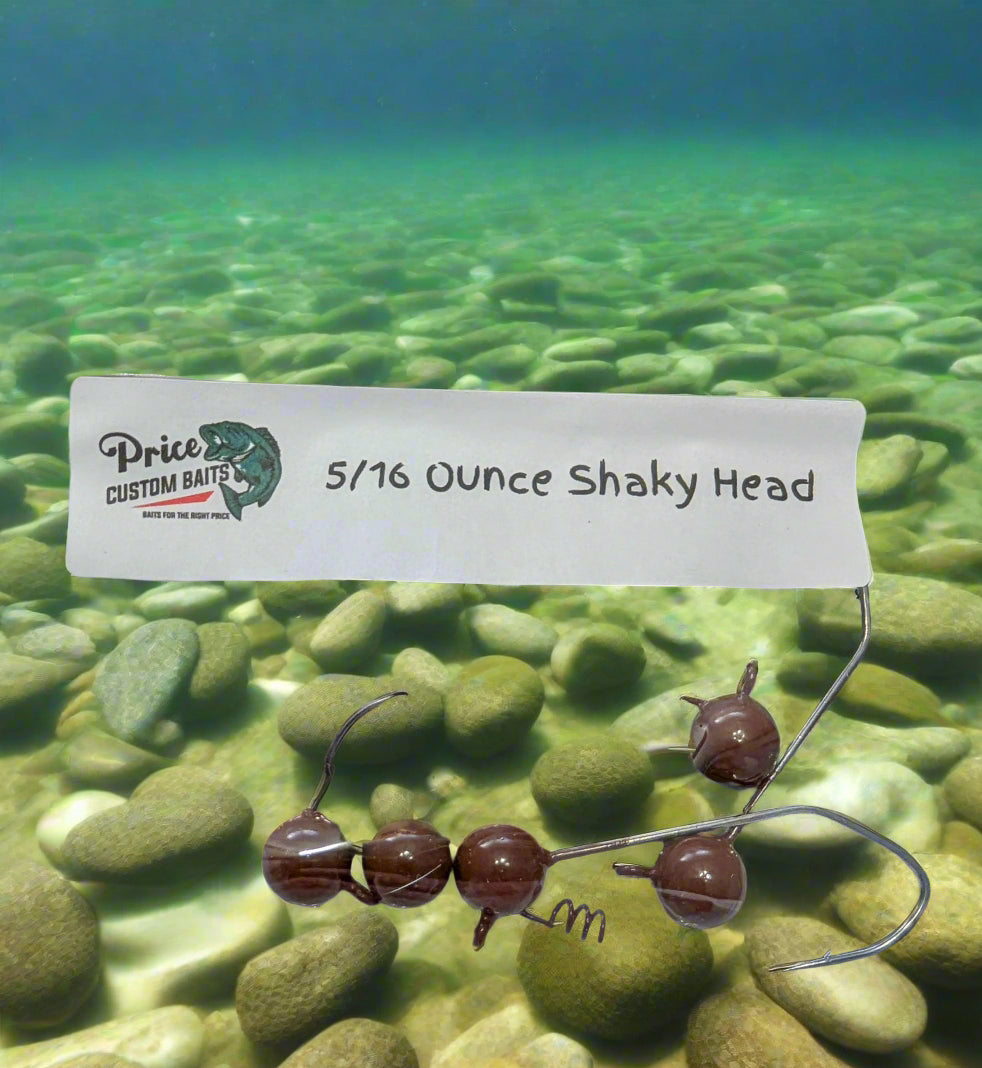 PS-3 Shakey Head Brown 5pk