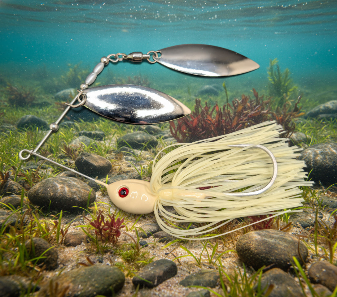 SB-22 Slasher Spinnerbait - Bone Flasher
