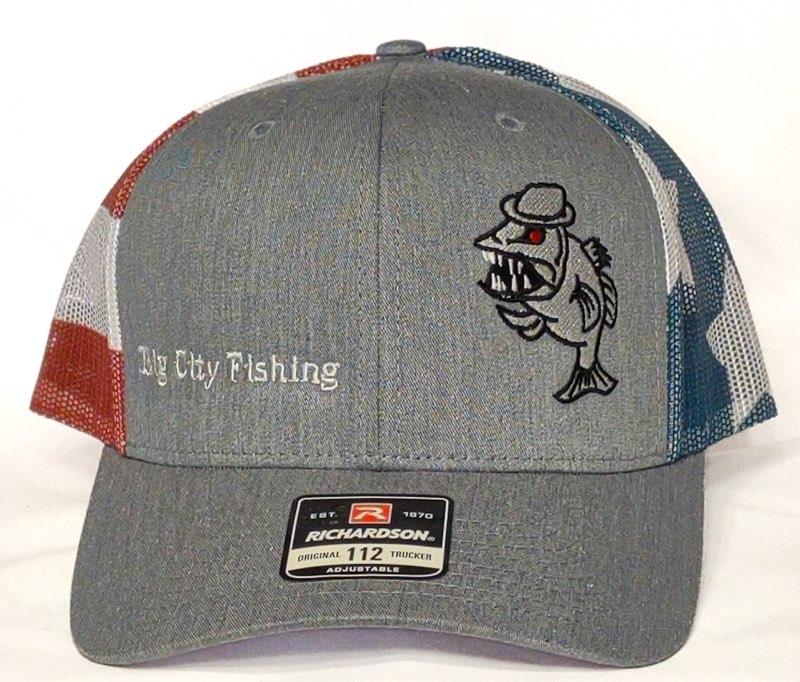 C-12 Richardson 112 Printed Mesh American Flag Hat – Big City Fishing Gear,  LLC